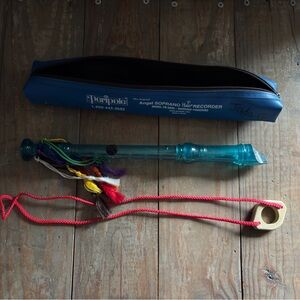 Peripole Blue Angel Soprano Recorder with Case